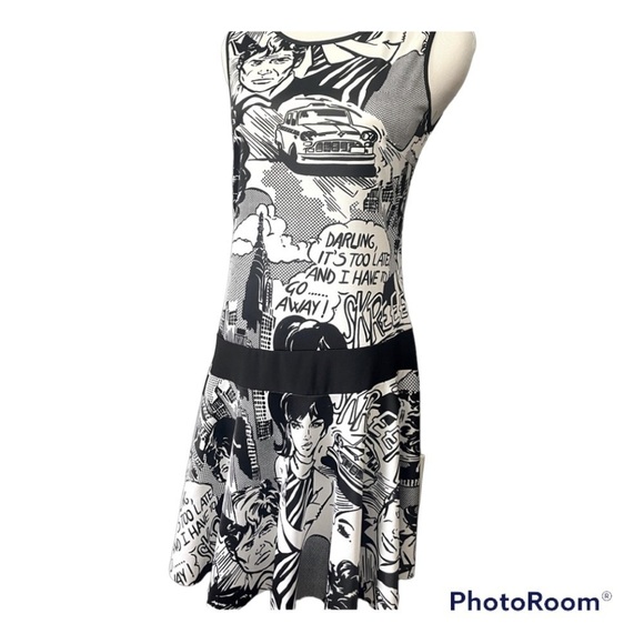 COMIC print spandex dress - Picture 2 of 9